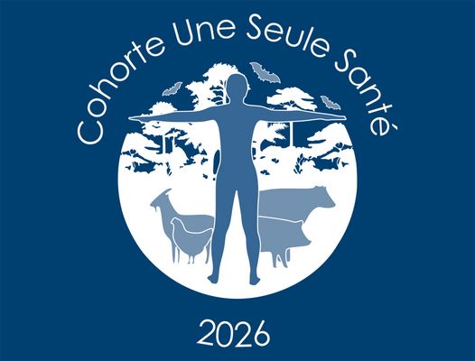 Logo Cohorte Une Seule Santé mit Figur und Tieren